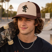 Unchained Skater Pitbull Grafik Art Skateboarding Truckerkappe