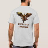 Unchained Strength Front & Back Gym T-Shirt | Phoe (Rückseite)