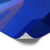 Uncharaktes Reich - abstraktes Kunstposter Poster (Ecke)