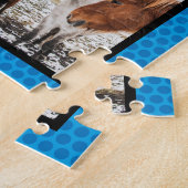 Uncle 12 Foto Collage Comic Book Fun Blue Puzzle (Seite)