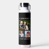 Uncle 3 Foto Collage Black Trinkflasche (Vorne)