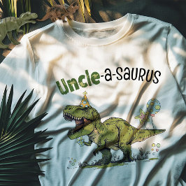 Uncle-a-saurus Dinosaur Thema Kindergeburtstag Par T-Shirt