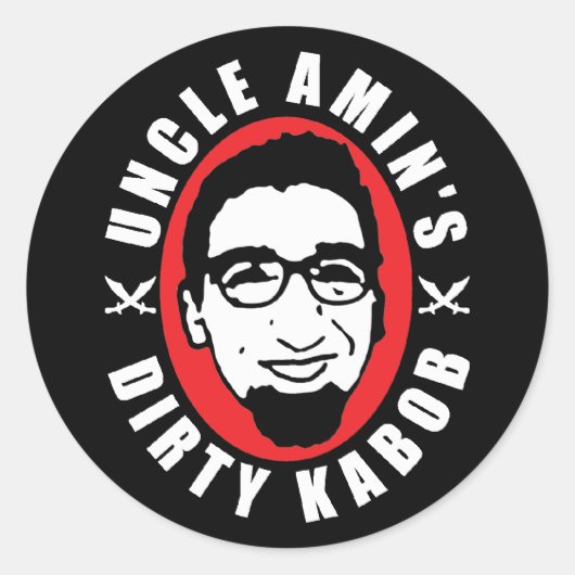 Uncle Amin's Dirty Kabob Sticker Black (Vorderseite)