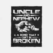 Uncle And Nephew A Bond That Can't Be Broken Fleecedecke (Vorderseite)