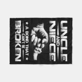 Uncle And Niece A Bond That Can't Be Broken Fleecedecke (Vorderseite (Horizontal))