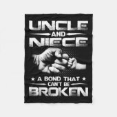 Uncle And Niece A Bond That Can't Be Broken Fleecedecke (Vorderseite)