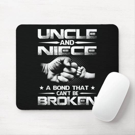 Uncle And Niece A Bond That Can't Be Broken Mousepad (Mit Mouse)