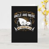 Uncle And Niece Best Friends For Life Funny Gift Karte (Gelbe Blume)