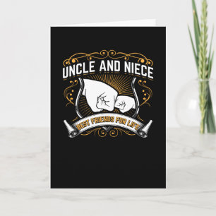 Uncle And Niece Best Friends For Life Funny Gift Karte