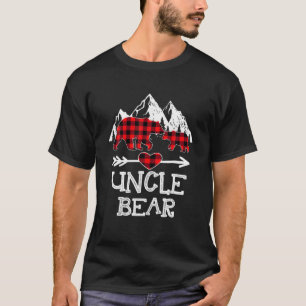Uncle Bear Christmas Pajama Red Kariert Buffalo Fa T-Shirt