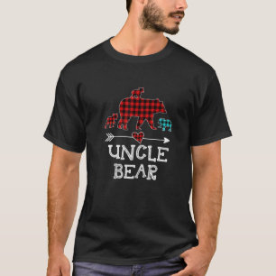 Uncle Bear Christmas Pajama Red Kariert Buffalo T-Shirt