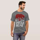 Uncle Bear Christmas Pajama Red Kariert Buffalo T-Shirt (Vorne ganz)