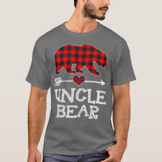 Uncle Bear Christmas Pajama Red Kariert Buffalo T-Shirt