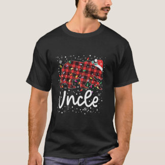 Uncle Bear Red Kariert Christmas Pajama Merry Xmas T-Shirt