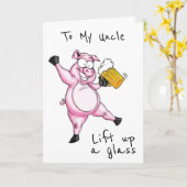 **UNCLE** BEREIT ZUM FEIERN **GEBURTSTAG** KARTE (Gelbe Blume)