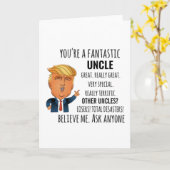 Uncle Best Geschenk Karte (Gelbe Blume)