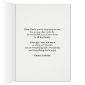 Uncle Birthday Abstrakt Mandala Design (Innen (Rechts))