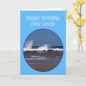 Uncle Birthday Card Ocean Design Karte (Gelbe Blume)