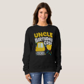 Uncle Birthday Crew Construction Truckbagger Sweatshirt (Vorne ganz)