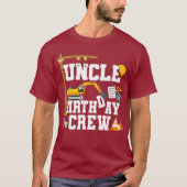 Uncle Birthday Crew Shirt Gift Construction (Vorderseite)