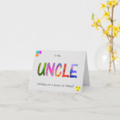 UNCLE Bold Geometric Happy Birthday Grußkarte Karte (Gelbe Blume)