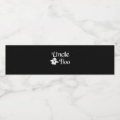 Uncle Boo Funny Halloween-Geschenk | Onkel Family Wasserflaschenetikett (Einzelnes Label)