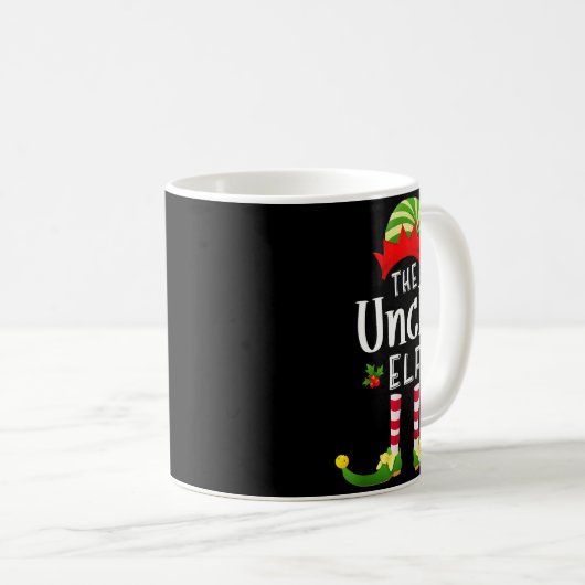 Uncle Christmas Elf Matching Pajama X-mas Party  Kaffeetasse (VorderseiteRechts)
