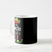 Uncle Christmas Elf Matching Pajama X-mas Party  Kaffeetasse (Vorderseite Links)