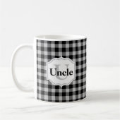 Uncle Classic Black Gray Buffalo Kariert Kaffeetasse (Links)