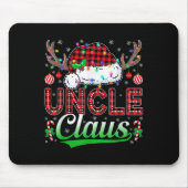 Uncle Claus Christmas Lights Matching Family Xmas  Mousepad (Vorne)