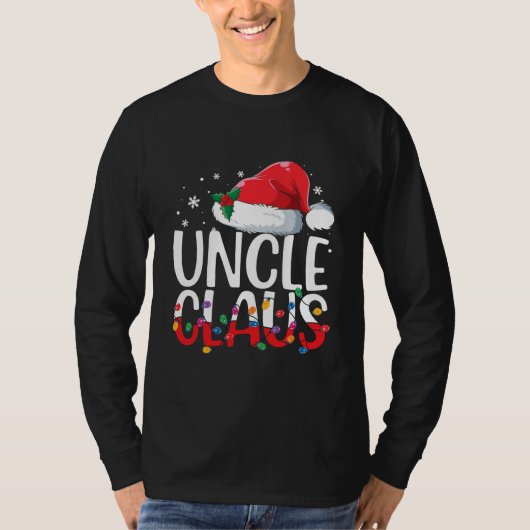 Uncle Claus Matching Family Christmas Pajamas T-Shirt (Vorderseite)