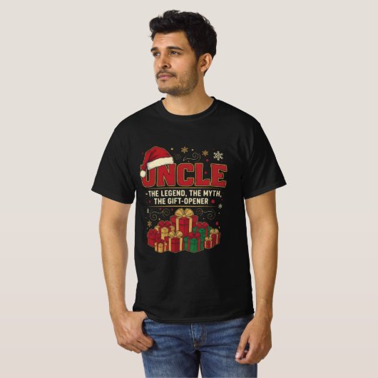 Uncle Claus – The Legend, The Myth, The Gift-Opene T-Shirt (Vorne ganz)