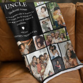 Uncle Definition Photo Collage Fleecedecke