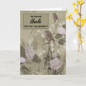 Uncle - Ein letztes Lebewohl - Digitales Gemälde Karte (Gelbe Blume)