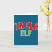 Uncle Elf Christmas Family Matching Group Xmas Unc Karte (Gelbe Blume)