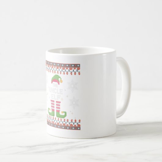 Uncle Elf Ugly Christmas Kaffeetasse (VorderseiteRechts)