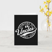 Uncle Est 2026 New Uncle Announcement Promoted To  Karte (Gelbe Blume)