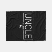 Uncle Est. 2026 New Uncle Promoted To Uncle Est. 2 Fleecedecke (Vorderseite (Horizontal))