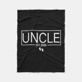 Uncle Est. 2026 New Uncle Promoted To Uncle Est. 2 Fleecedecke (Vorderseite)