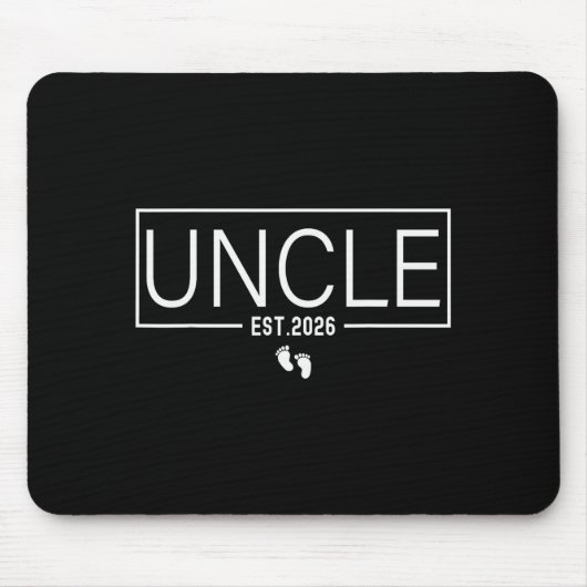 Uncle Est. 2026 New Uncle Promoted To Uncle Est. 2 Mousepad (Vorne)