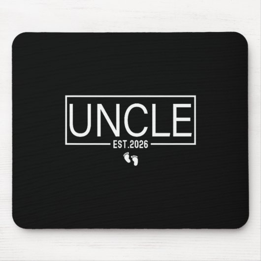 Uncle Est. 2026 New Uncle Promoted To Uncle Est. 2 Mousepad (Vorne)