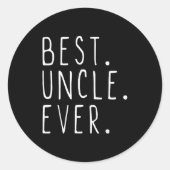 Uncle Ever Family Cool  Runder Aufkleber (Vorderseite)
