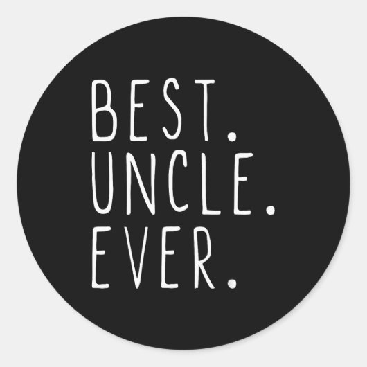 Uncle Ever Family Cool  Runder Aufkleber (Vorderseite)