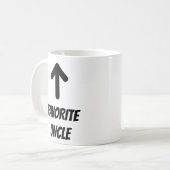 Uncle Favorite Nephew Niece Funny Kaffeetasse (Vorderseite Links)