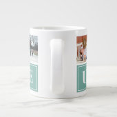 Uncle Foto Collage Custom Giant Coffee Tasse (Rückseite)