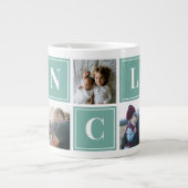 Uncle Foto Collage Custom Giant Coffee Tasse (Vorderseite)