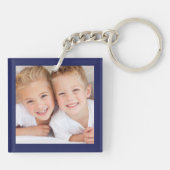 Uncle Fotos Blue Schlüsselanhänger (Rückseite)