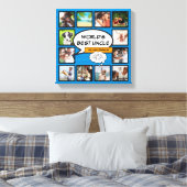 Uncle Fun Cooles Comic Buch Blue Foto Collage Leinwanddruck (Insitu (Schlafzimmer))