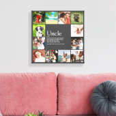 Uncle Funcle Definition 12 FotoCollage grau Leinwanddruck (Insitu (Wohnzimmer))