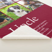 Uncle Funcle Definition 6 Foto Modernes Burgund Sherpadecke (3/4)